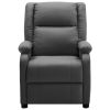 Massage Chair Anthracite Faux Leather