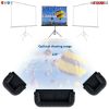 5 Core Projector Screen with Stand 72 inch Indoor and Outdoor Portable Projection Screen and Tripod Stand 8K 3D Ultra HD 4:3 for Movie Office Classroo