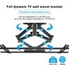 SYLVOX Full Motion Outdoor TV Wall Mount;  Fits for TV Size from 40 Inch to 75 Inch;  Flexible 6 Articulating Dual Arms;  Wall Mount Bracket;  Maximum