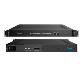 FMUSER DTV-4427/4443/4469D/4475-512/1024/1536/512 IP(MPTS or SPTS) through 3/6 GE ports (UDP/RTP) in 16/32/48/64 Mux-scrambling QAM (DVB-C) RF Modulat (Color: DTV-4469D 48 IP QAM)