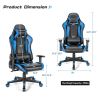 Gaming Chair Adjustable Swivel Racing Style Computer Office Chair